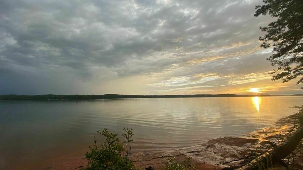 A tale of two skies over the Savannah river