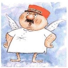 Der Engel Aloisius aus der Verfilmung "Ein Münchner im Himmel"
