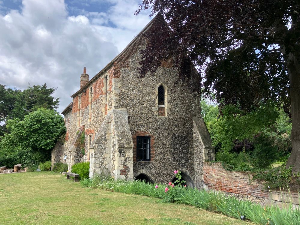 The 13th century masonry building which may have been a dormitory or guest house. 