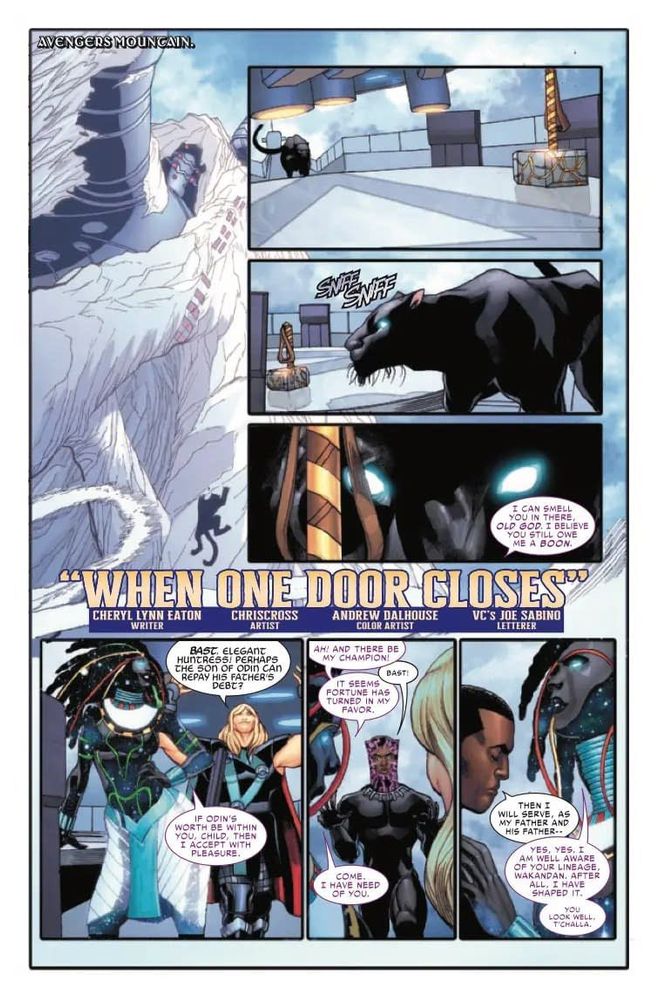 A page from Thor #31 featuring a script by Cheryl Lynn Eaton and art by ChrisCross