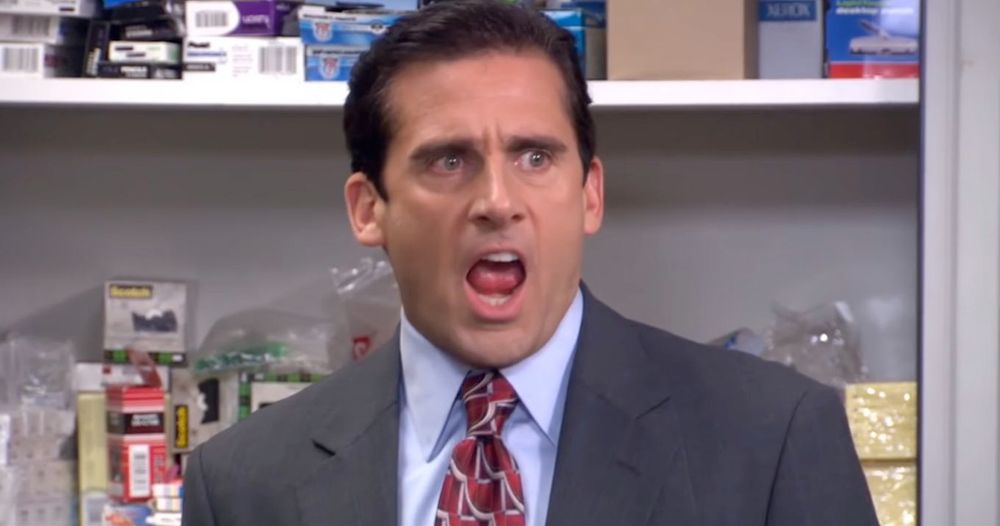 michael scott shouting "i declare bankruptcy"