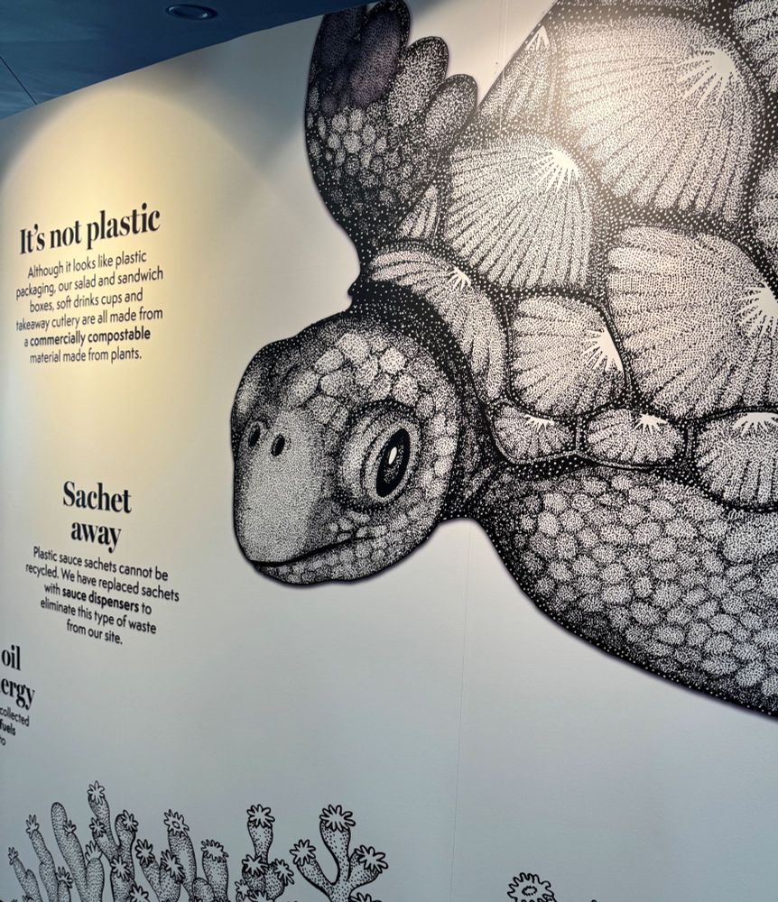 Wall art featuring a detailed, mosaic-like illustration of a turtle.