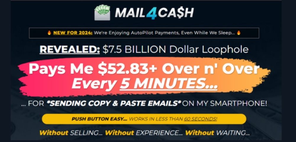 Mail4Cash is an online Marketing Product - MAH Review Dotcom