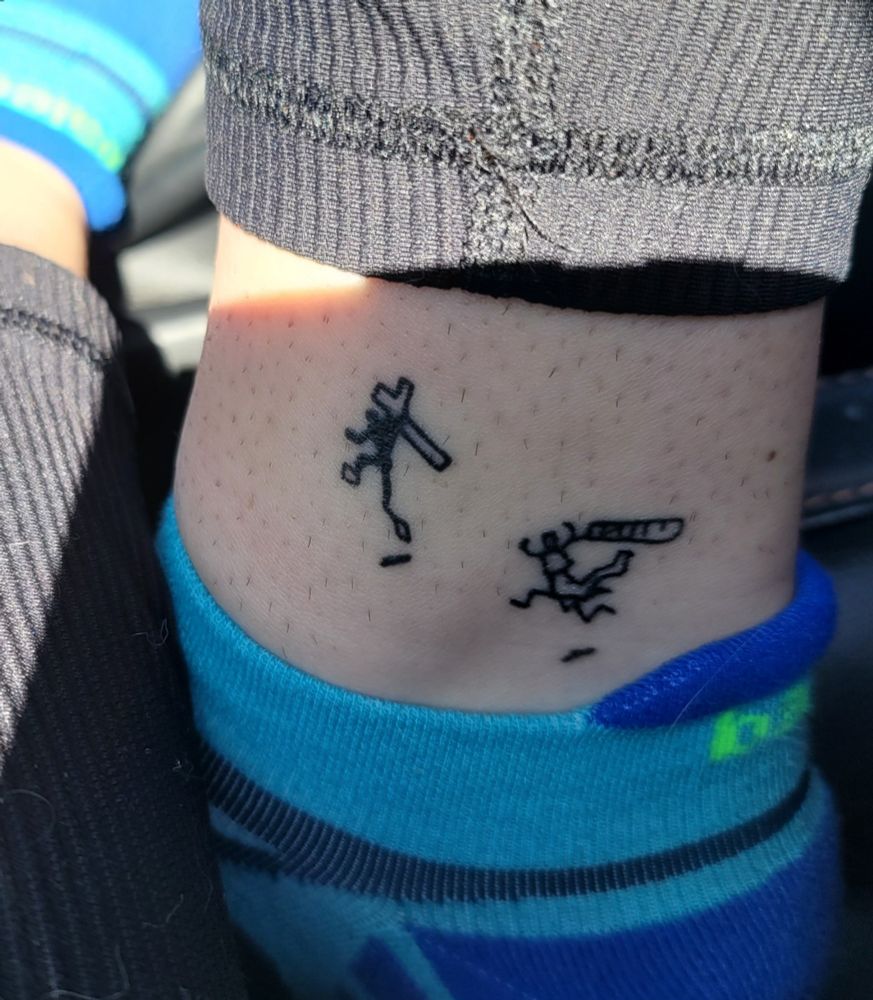 Trigun maximum stick figure tattoo