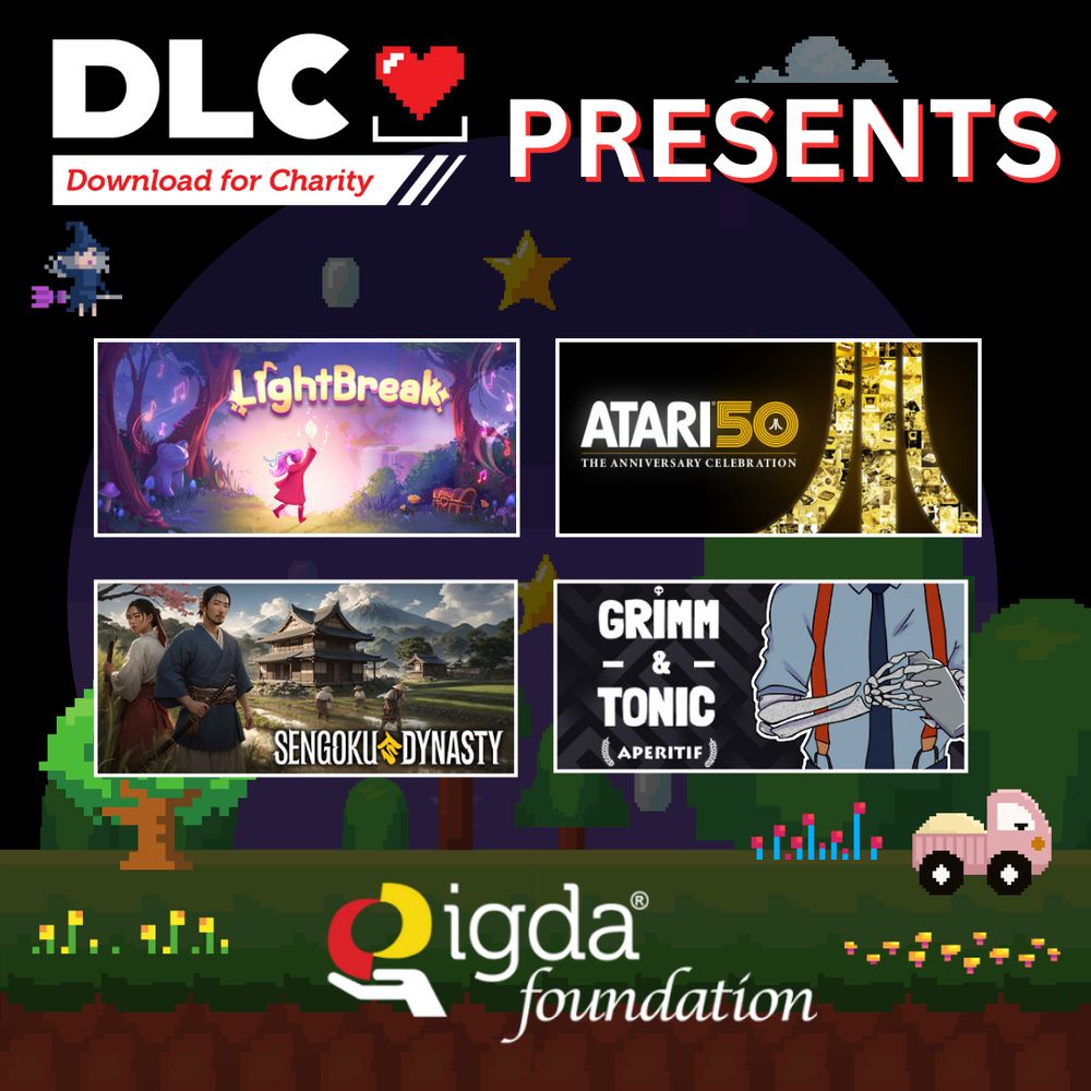 DLC: Download for Charity presents Lightbreak, Atari 50, Sengoku Dynasty, and Grimm & Tonic.  IGDA Foundation
