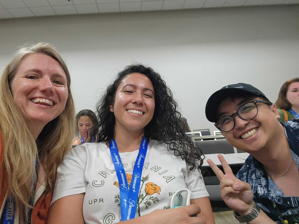 Karen, Iman, and Mico at a San Diego Comic Con session