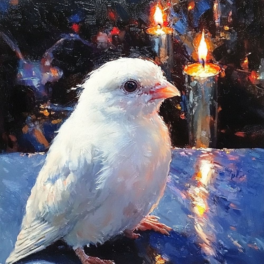 "So raise the candles high, we could stay dry against the rain, let your white bird smile up at the ones who stand and frown" from Lay down (candles in the rain) Melanie Safka 1970