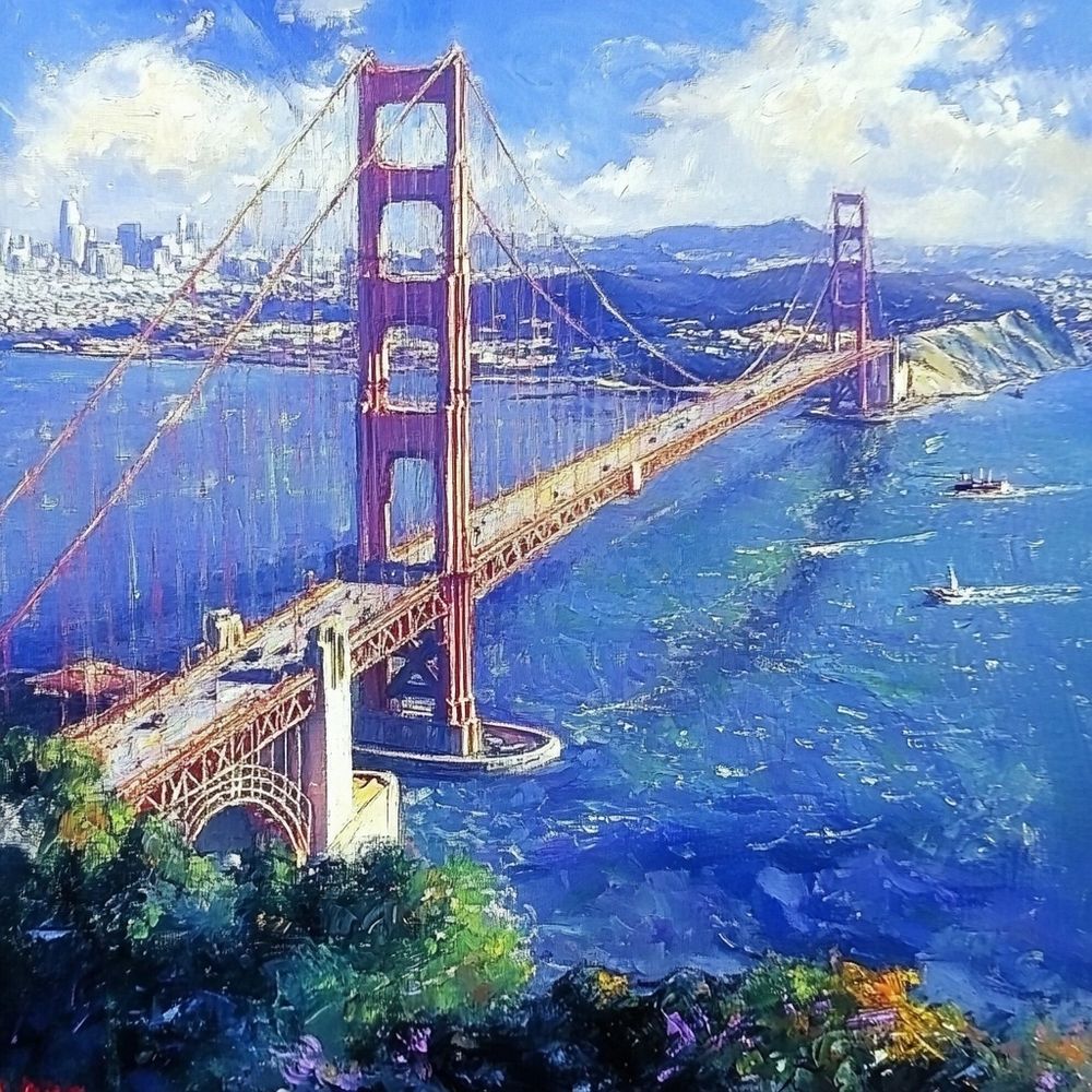 San Francisco including the Golden Gate Bridge