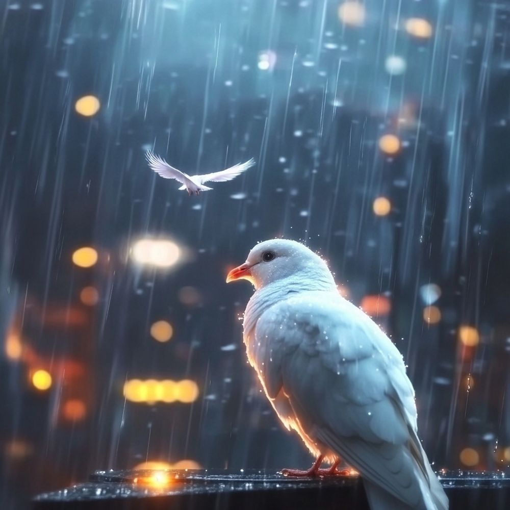 "So raise the candles high, we could stay dry against the rain, let your white bird smile up at the ones who stand and frown" from Lay down (candles in the rain) Melanie Safka 1970