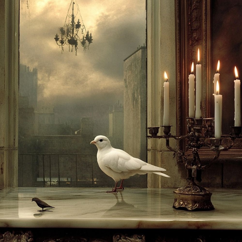 "So raise the candles high, we could stay dry against the rain, let your white bird smile up at the ones who stand and frown" from Lay down candles in the rain 1970 Melanie safka