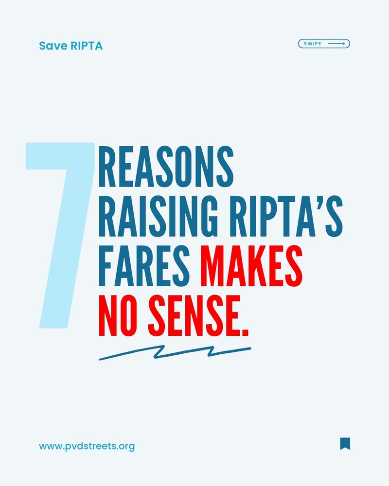 REASONS
RAISING RIPTA'S
FARES MAKES
NO SENSE.