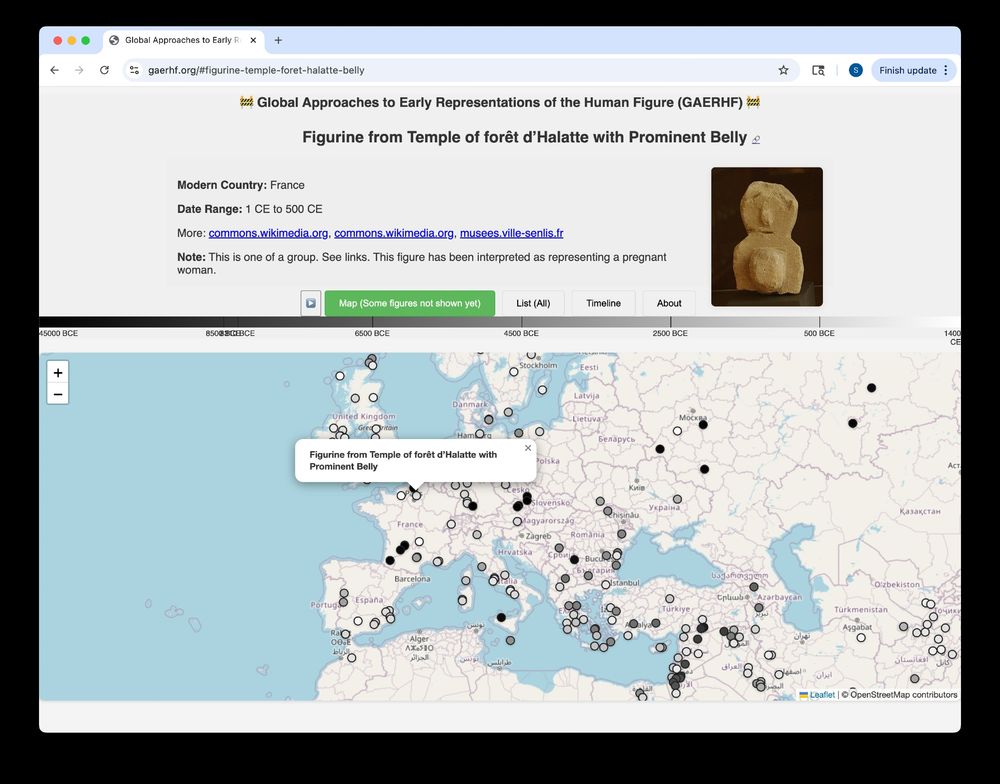 GAERHF screenshot with thumbnail and map.