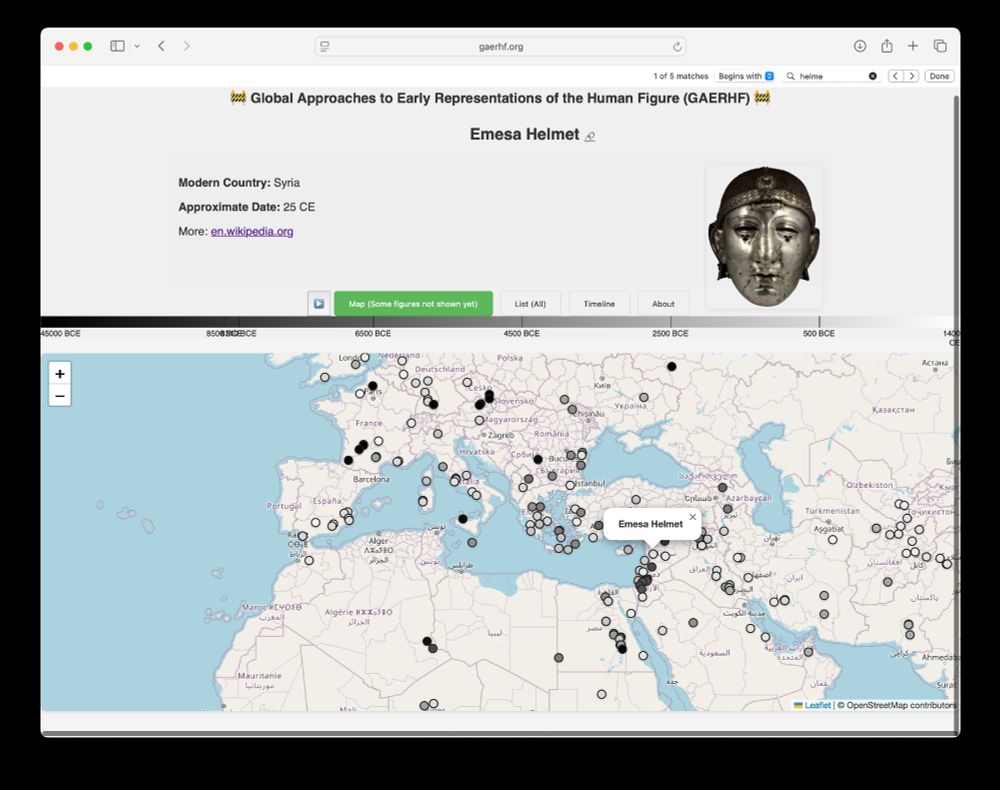 GAERHF screenshot with Emesa Helmet and map.