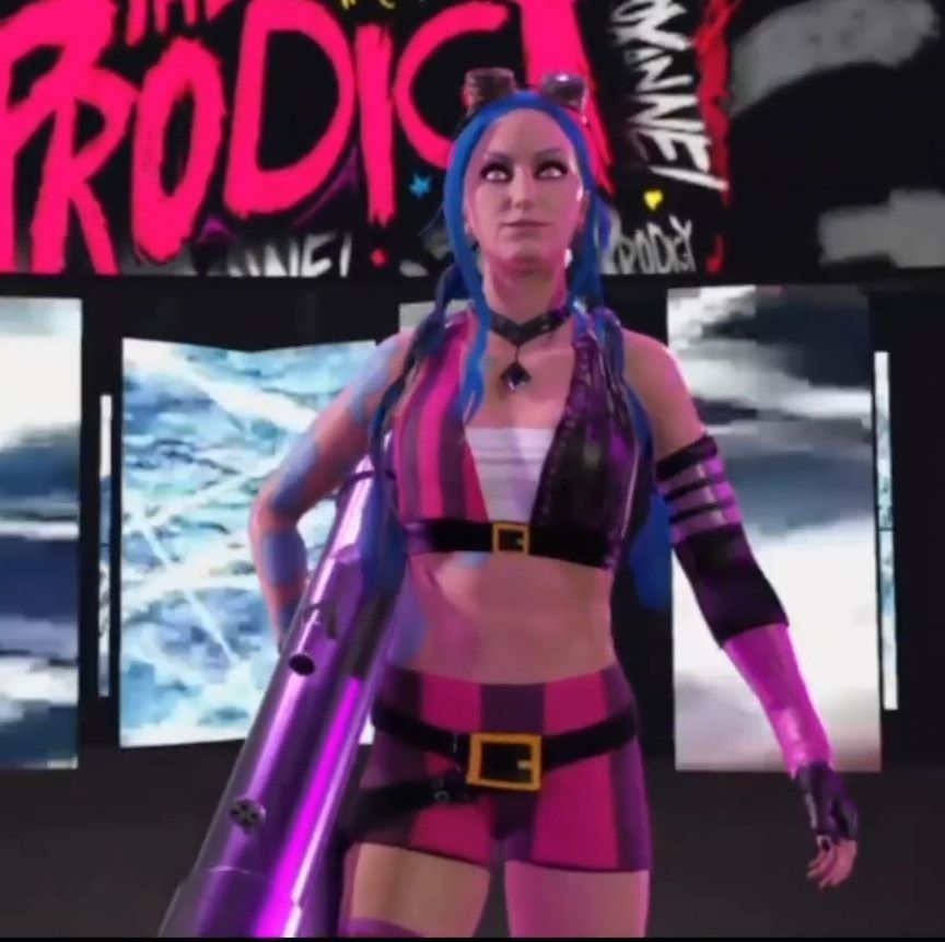Jinx from League of Legends in WWE 2K24