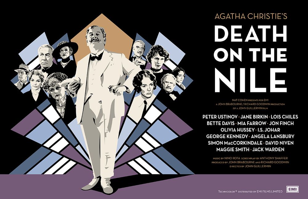 vector illustration for Death on the Nile.