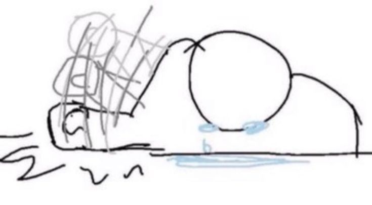 meme of a guy crying at a desk while slamming their fist down on it