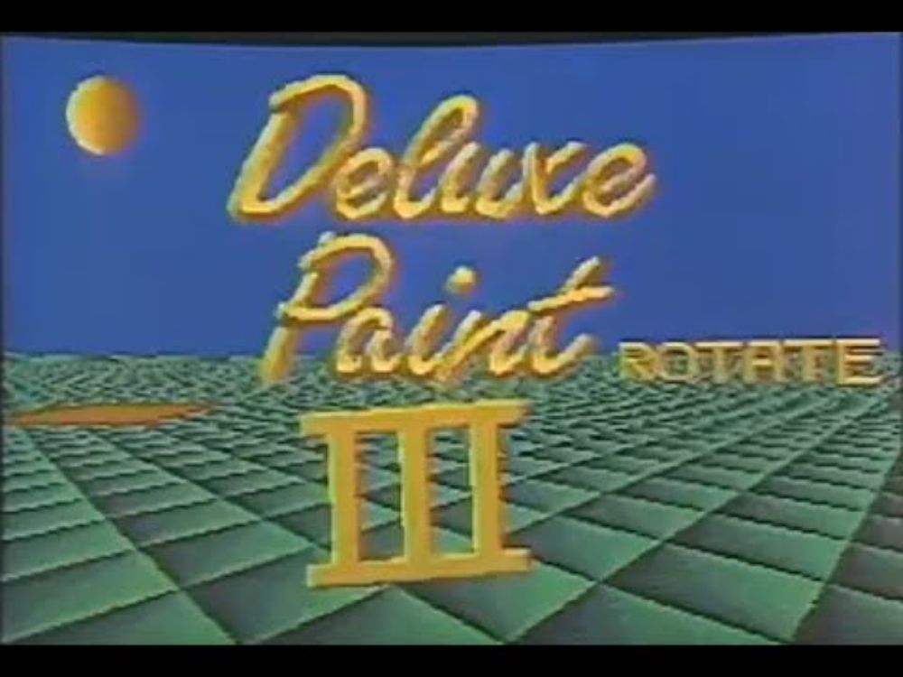 Deluxe Paint III (présentation Amiga interview Dan Silva - Computer Chronicles - 1989 PBS)