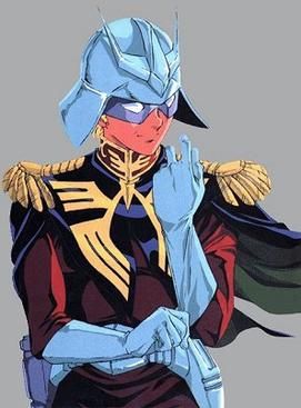 Char Aznable, a character from some show called Gundams wearing a derivative ensemble 