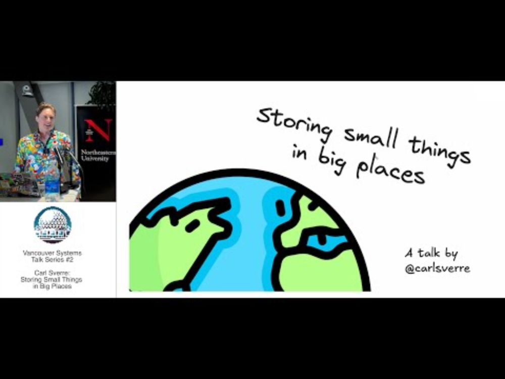 Carl Sverre on "Storing small things in big places"