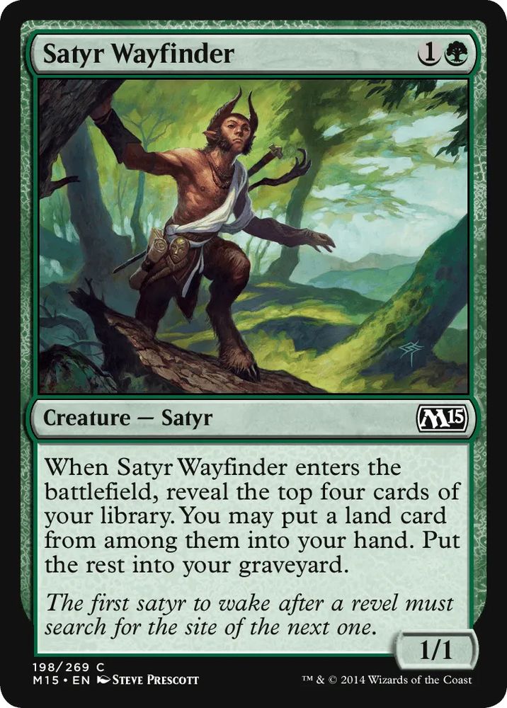 Satyr Wayfinder mtg card
