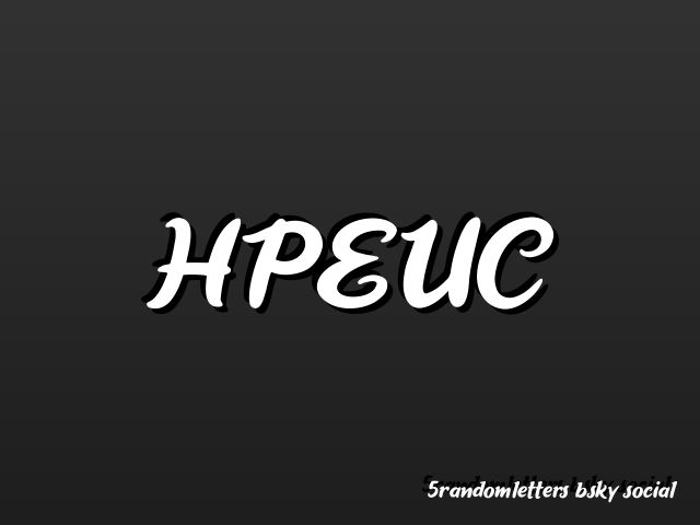 Random letters: HPEUC
This image was generated automatically via a bot and pushed via a bot.
Automated repository can be found here: https://github.com/hutlaw/3rl