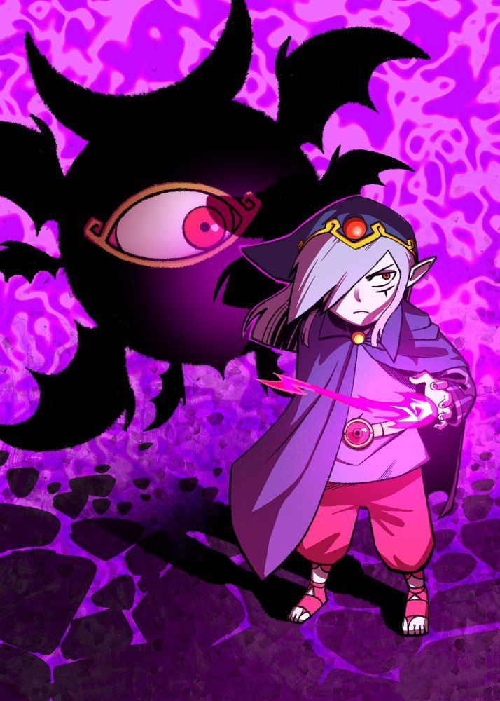 Vaati is a wind mage from the legend of zelda minish cap a game for the game boy advance, he can transform into a ball with bat wings and an eye.