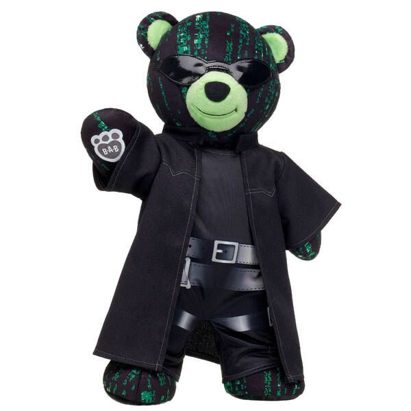 a Build-a-Bear that is Neo from the Matrix