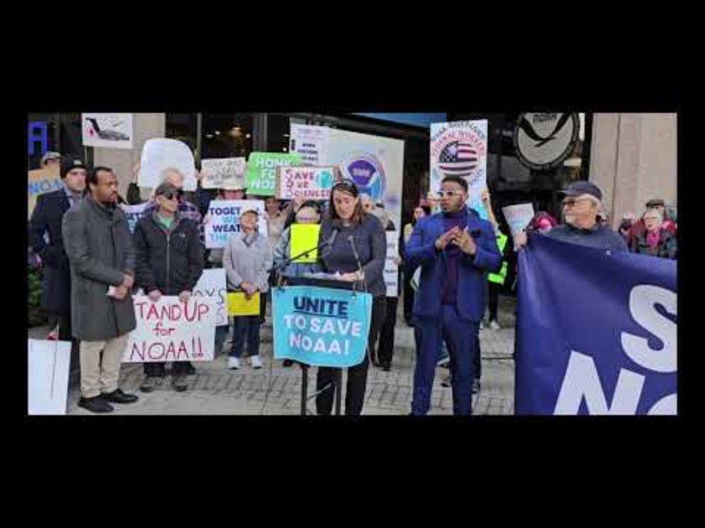Commercial Fisher Sarah Schumann Speaks in Support of NOAA at a March 20 Rally