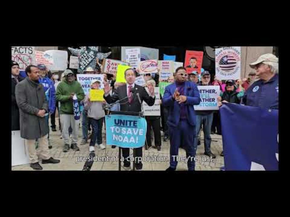 At NOAA Rally, Rep. Jamie Raskin Said the Attack on Democracy is an Attack on Science