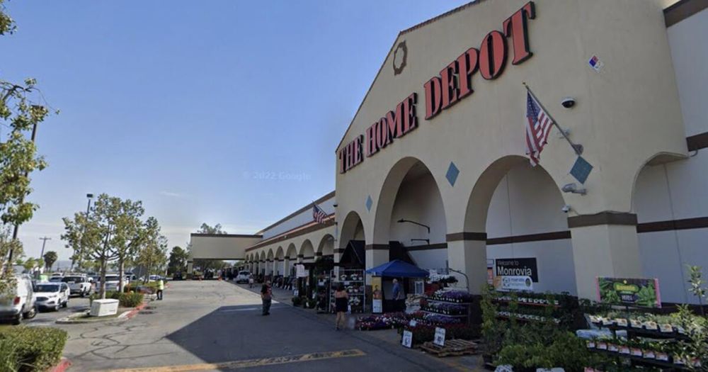 A man fleeing on foot from an immigration raid at a Monrovia Home Depot ran onto the 210 Freeway, where he struck by a vehicle, officials said.