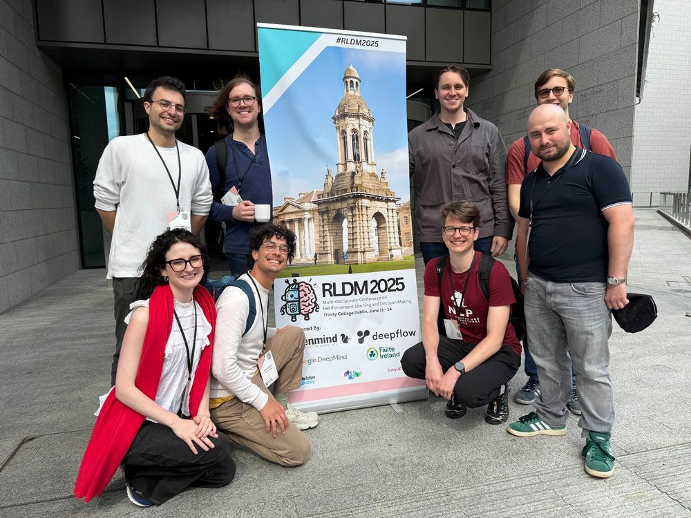 Members of the Edinburgh RL group in front of the RLDM poster