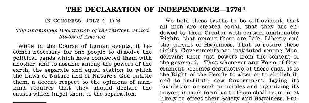 THE DECLARATION OF INDEPENDENCE—1776