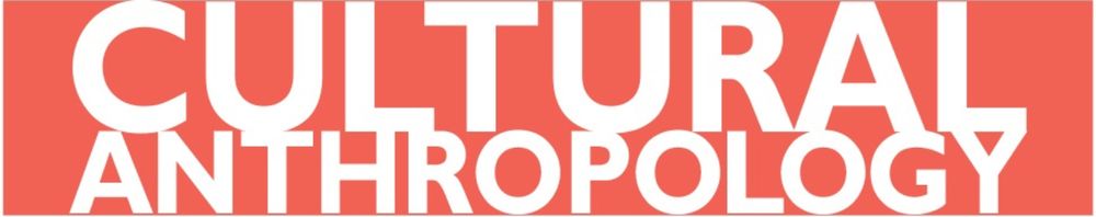 Logo of the journal Cultural Anthropology with the journal name in large white block letters on a coral-red background.