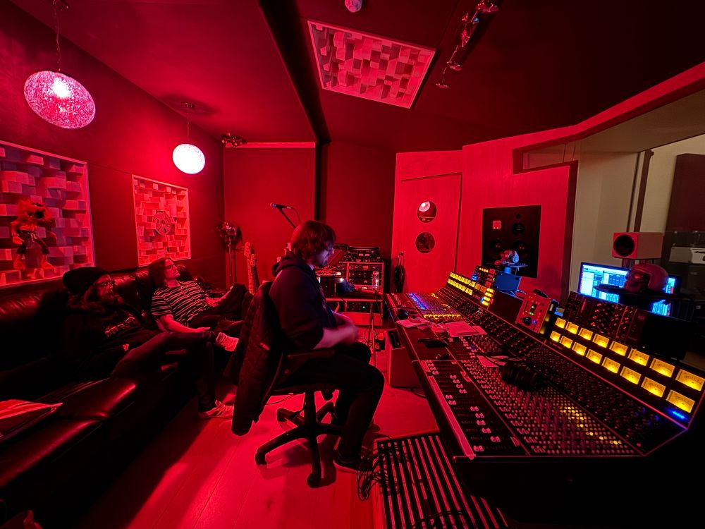 Recording studio control room
