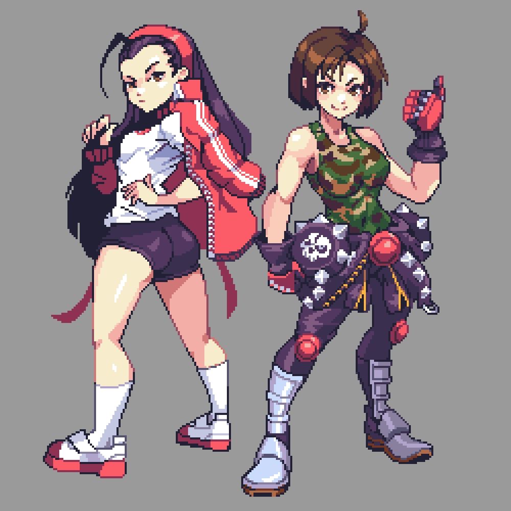 Characters from Rival schools (Justice Gakuen) 