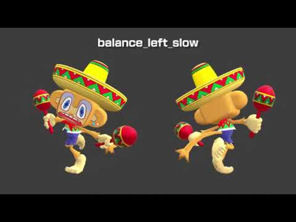 Amigo Character Mod Animation Showcase - Super Monkey Ball Banana Mania