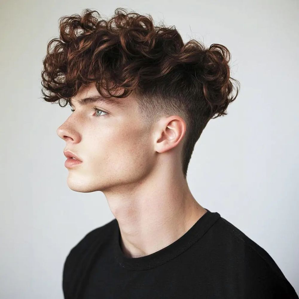 Man with a perm and fade