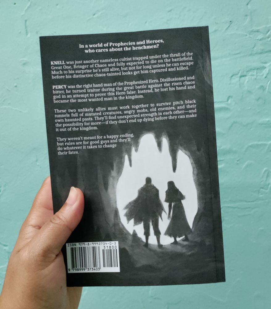 The back cover of The Traitor & The Wretch 