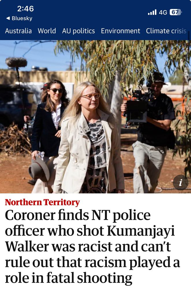 coroner finds NT police officer who shot Kumanjayi Walker was racist and can’t rule out that racism played role in fatal shooting