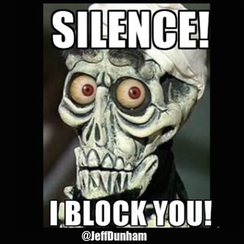 Jeff Dunhams The Achmar the Dead Terrorist saying, Silence, I block you!