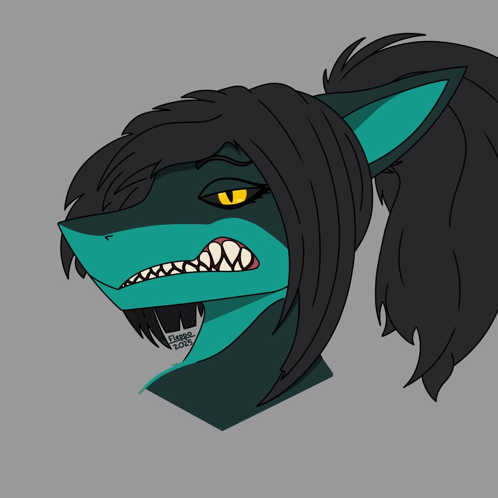 The original, final(ish) design of Viridian('s head)

Drawn by yours truly