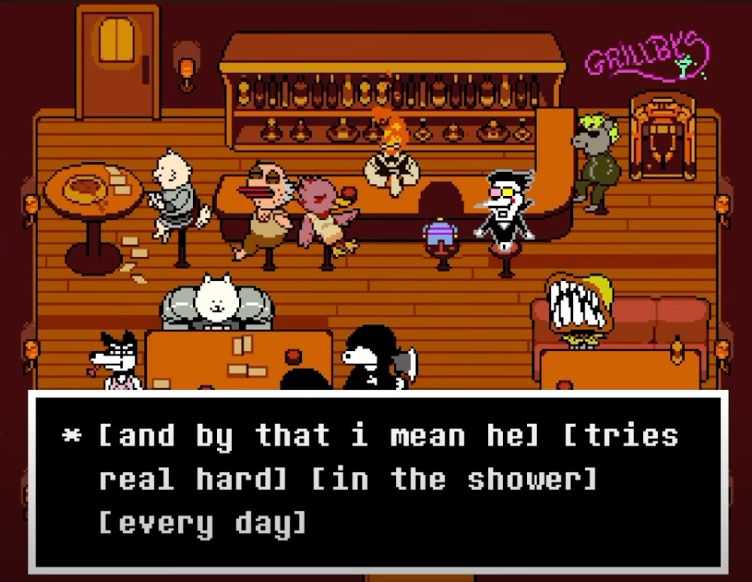 Screenshot 3
* [and by that i mean he] [tries real hard] [in the shower] [every day]