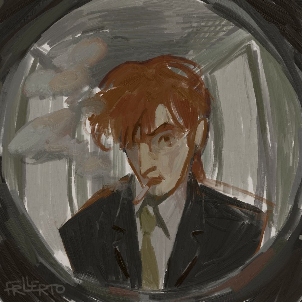 francis abernathy obnoxiously staring at u through the door peephole