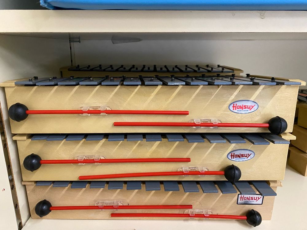 Carillones con baquetas 