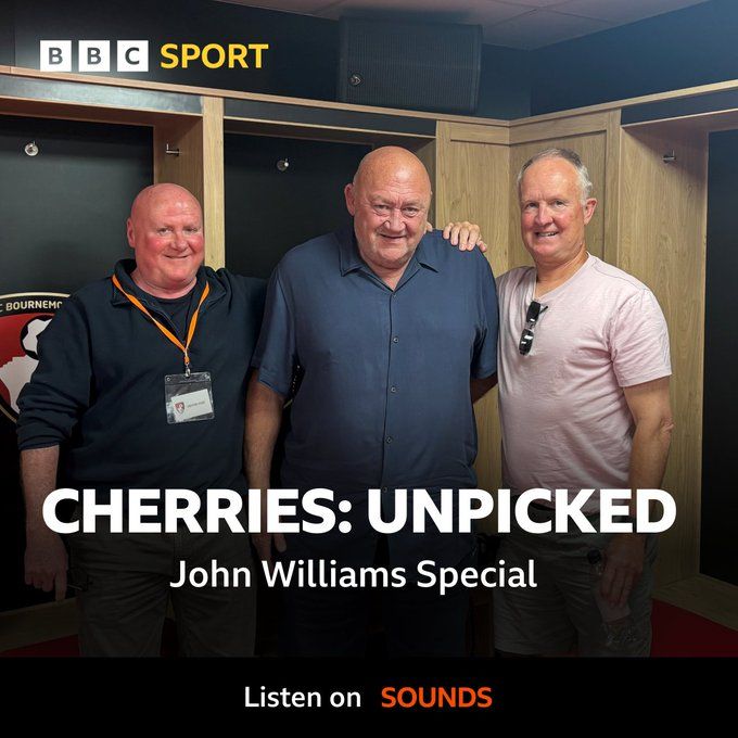 Former AFC Bournemouth players Richard Cooke, John Williams and Sean O'Driscoll