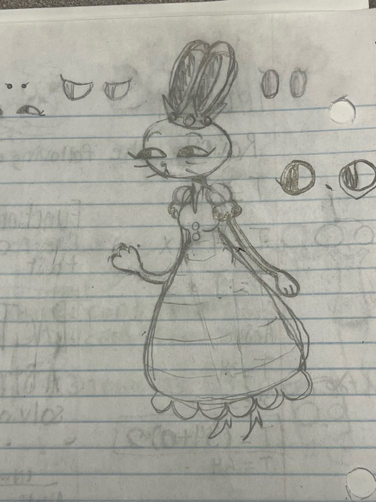 Bunny Princess looking over to the left