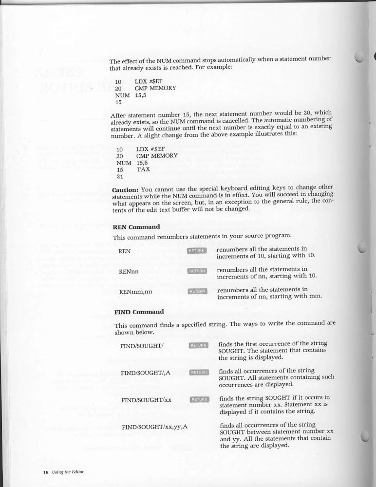 Assembler Editor User's Manual