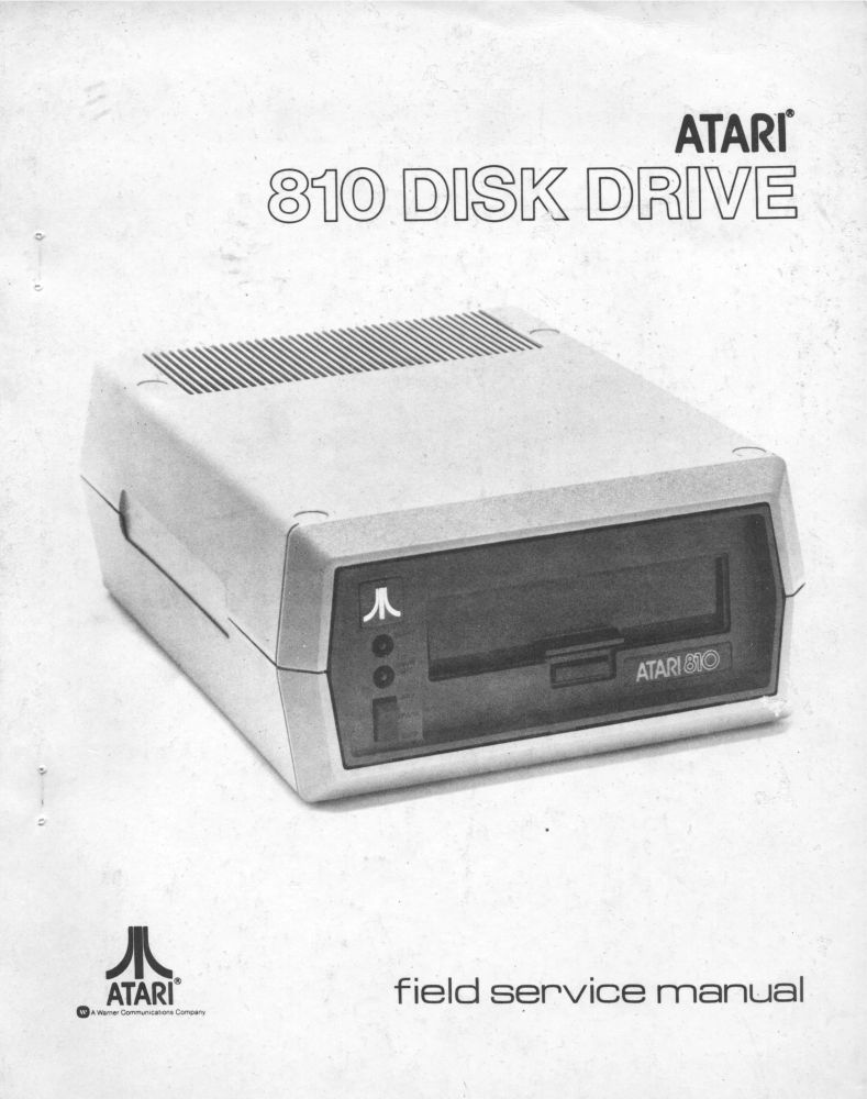 Atari 810 Disk Drive Field Service Manual