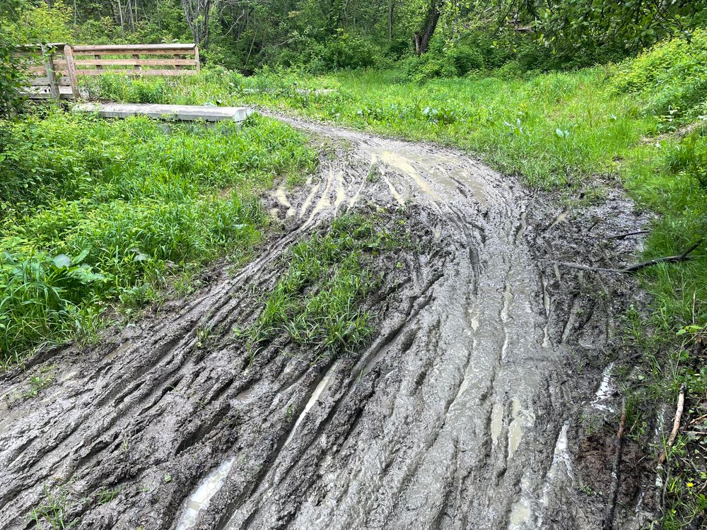 A muddy-ass trail if I ever saw one. A substantial percentage of the 40 miles was like this.