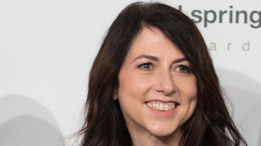 MacKenzie Scott, a light-skinned woman with long brown hair.